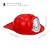 1PC Kids Fire Safety Helmet Toy, Red Plastic Fireman Hat for Cosplay, Role Play, and Dress up, 11.02x9.05x4.72 Inches, 2PCS Pack