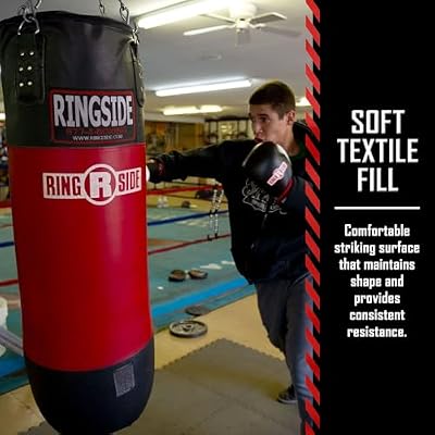Ringside Soft Filled Boxing MMA Muay Thai Fitness Workout Training Kicking Punching 100, 130, 150 and 200 lb Heavy Bag