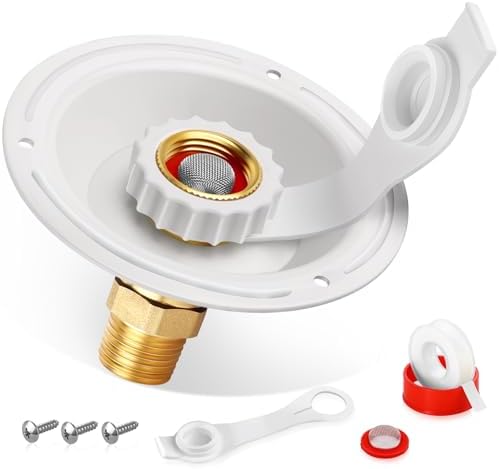 RV City Water Fill Inlet Flange Check Valve Water Hookup Connecto...