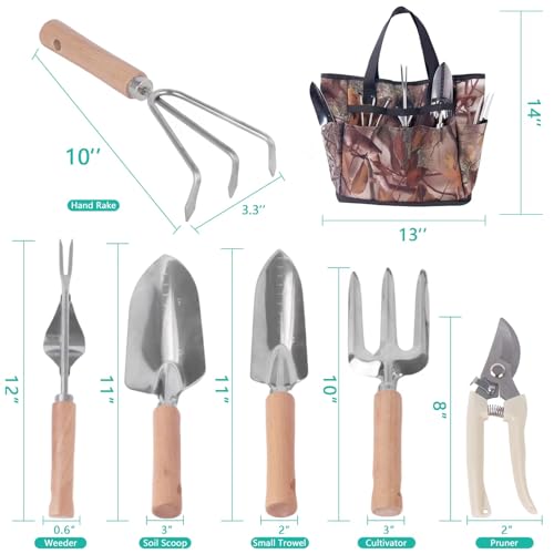 Set de Herramientas de Jardín 7 Piezas con Bolsa miniatura 4