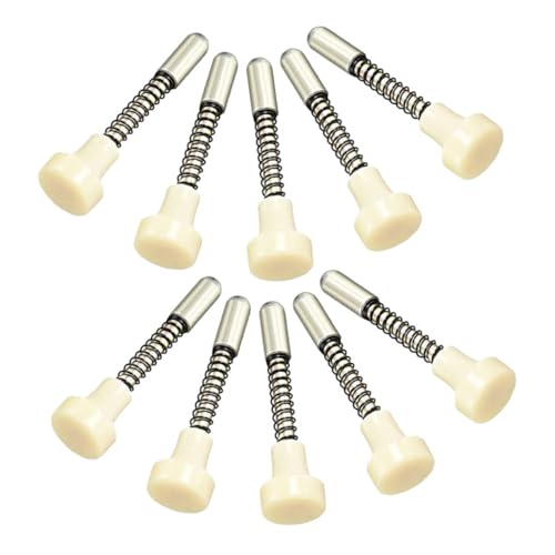 Hohopeti 10個バネ式プランジャーラッチ ベビーゲート用 ステンレス製 ドア留め具 収納家具やキャビネット扉の固定に 錆びにくい属具