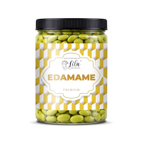 Image of LILA DRY FRUITS Edamame Beans 100 Gms Plain Unflavoured Edma Bean Crunchy Protein Rich Snack | Healthy Edamamme Bean for Daily Snacking & Fitness Diet Perfect for Gifting
