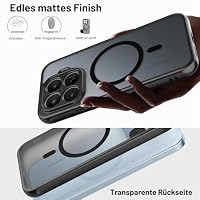 Cresee Hülle für Xiaomi 17T, Magnetische Case Kompatibel mit Magsafe, Matte Transluzente Harte Rückseite + Weiche TPU Bumper Handyhülle mit Magnet Stoßfest Schutzhülle Cover, Schwarz – Ansicht 8
