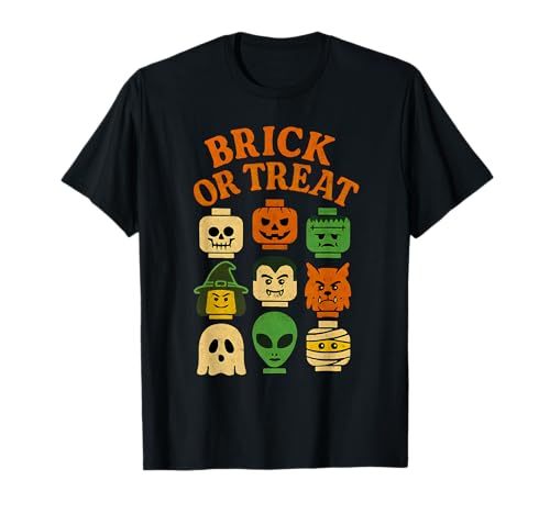 Familia de Ladrillos de construcción de Disfraces de Halloween Ladrillos de construcción Camiseta