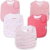 KiddyStar Organic Cotton Baby Bibs for Boys & Girls – Soft, Absorbent Teething & Drool Bibs - Adjustable Snaps for Toddlers