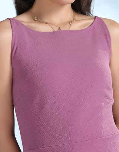 Image of Selvia Women's Calf Length Western Dress Stylish, Lycra Bodycon Dress for Woman Stylish