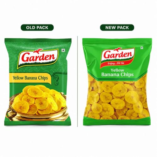 Image of Garden Yellow Banana Chips - Premium Kerala-Style Crunchy Banana Wafers | Perfectly Seasoned, Thin-Sliced, Golden-Fried Snack Made with Traditional Goodness 150gm