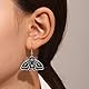 Weenkeey 2 Paar Gothic Motten Ohrringes Retro Luna Motte Ohrringe Punk Totenkopf Ohrringefür Frauen Herren - Silber