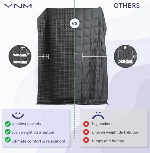 YnM Exclusive 40 lbs Weighted Blanket, Extra Heavy Cotton Bed Blanket for Two Persons, Ideal for Queen or King Bed (88x104 Inches, 40 Pounds, Army Green)