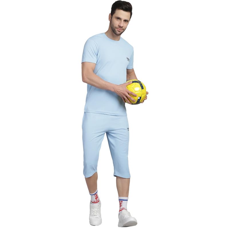 Image of Mack Jonney Solid Regular Fit Polyster Lycra Capri for Men-P