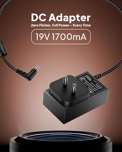 Image of FEDUS BIS Certified 19V 1.7Amp Adapter for LG Monitor, Power Supply Cord of HDTV, LCD LED Monitors,TV Compatible for 19 inch 20 inch 21.5 inch 24 inch 27 inch 29 inch 32Inch TV Monitor, Input: 220V-50Hz 50mA Output 19V /1.7A