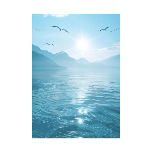 Peinture d'art de paysage marin pour transformer un mur vide