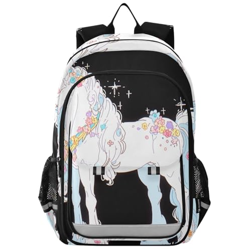 voucong Mochilas para niños de 8 a 12 años: bolsa de libros de gran capacidad para niños y niñas de 6º grado en varios colores, unicornios de ensueño