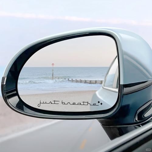 Image of 10pcs Car Stickers, Cars Decals I Love You Drive Safe Mirror Sticker Trust in God Rearview Mirror Decals Car Window Vinyl Decal Various Style Makeup Rear View Mirror Sticker Set Fits Most Vehicles