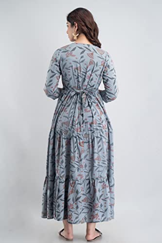 Image of New Elite Rayon Anarkali Maternity Feeding Kurti with Both Side Zipper