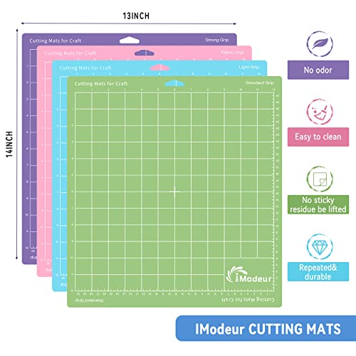 IModeur 10 Pack Cutting Mats - 12\"x12\" for Cricut Accessories - Explore Air 2/ Maker 2/3