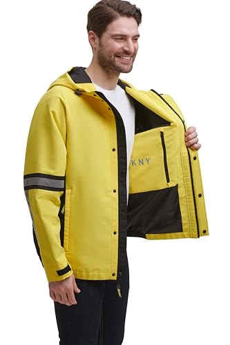 Image of DKNY mens Dkny Men's Taslan Performance Hoody With Reflective Detail