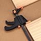 5 Stk Einhandzwingen Set, Schnellspannzwinge, 4 Zoll Schraubzwingen F Klemmen, Schnellspannzwingen, Woodworking Ratschenzwinge für Holzarbeiten, handgefertigtes Handwerk, Heimwerken