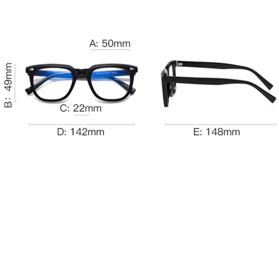 Montatura per occhiali da uomo con lenti trasparenti e occhiali da donna con luce blu Tr90 Retro