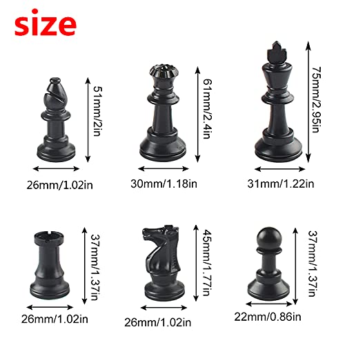 Image of Andux Chess Game Set Chess Pieces and Rollable Board XQTZ-01 (Green,42x42cm)