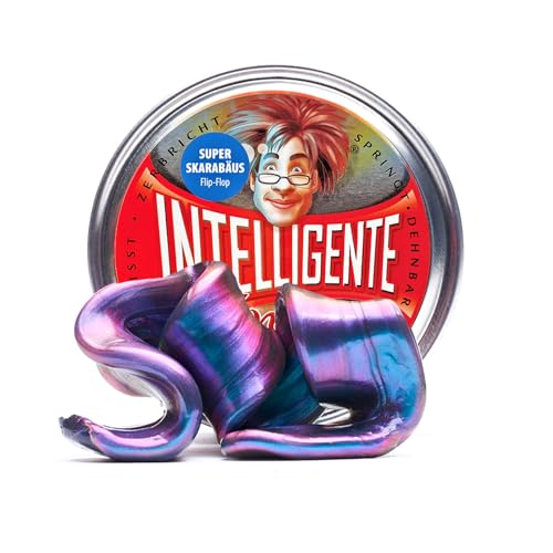 Intelligente Knete - Das Original! Super-Skarabäus mit Flip-Flop-Effekt - Kinderknete und Therapieknete in einem - besser als jeder Stressball! Für Kinder und Erwachsene (Standard-Dose, 80g)