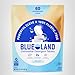BLUELAND 100% Plastic-Free Dishwasher Detergent Tablets, 60 Count, Free & Clear, Eco-Friendly Dishwashing Pods, Natural, USDA Certified biobased