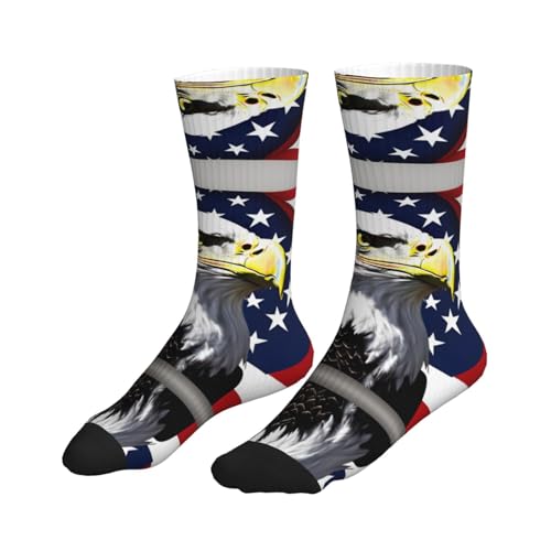 Bald Eagle Flag Fashion Leisure Sports Socks Are Unisex To Keep Feet Dry Suitable Various Outdoor Sports3