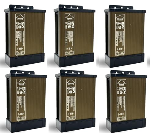 Image of Ansh Enterprise 12VDC Output SMPS, 400W 33.3Amps RAIN Proof SMPS, Input 180-264V AC | IP43 Waterproof, DC Switching Switch for Power Supply Strip, LED Panels, CCTV Made in India (Pack of 1)