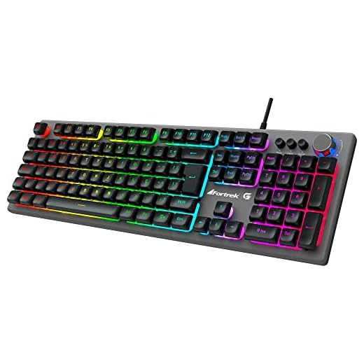 Teclado Gamer Semi Mecânico Holt Rainbow ABNT2 Fortrek