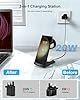 Wireless Charging Station for Samsung - NANAMI 3 in 1 Wireless Charger for S26 S25 S24 S23 Z Fold Flip 7/6, Induction Charging Stand for Multiple Devices Galaxy Buds Watch 7/6[Only for Samsung Watch]