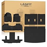LASFIT Floor Mats & Cargo Liner with Backrest Mat 2021-2026 & Only 7 Seats (Not for 8/9 Seats) for Chevy Suburban/GMC Yukon XL (Only Yukon XL, Not Fit Yukon)/Cadillac Escalade ESV (Not Fit Escalade)