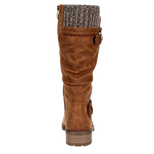 XAPPEAL Chelsey - Women's Tall Knee High Fashion Riding Boots with Buckle Accent4