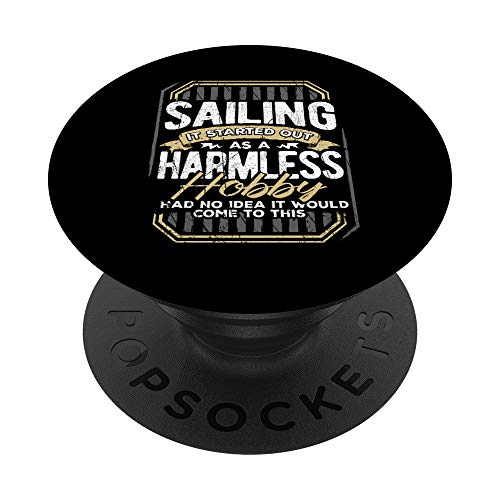 Regalos divertidos de hobby de marinero de vela para hombres PopSockets PopGrip: Agarre intercambiable para Teléfonos y Tabletas
