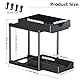 TidyTrove Spülschrank Organizer - 2 Stück Unter Waschbecken Regal Organizer mit 4 Haken,Küchen Organizer,Badezimmer Organizer,Schwarz