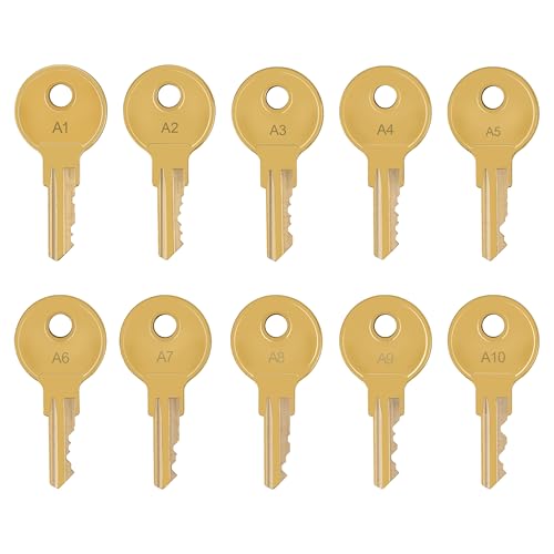 Uietuc PK-8K-A1-A2-A3-A4-A5-A6-A7-A8-A9-A10 for APG Cash Drawer Replacement Key Set - 2 Keys for A10 Code Locks, Fits Series 100 & 4000 Cash Drawers