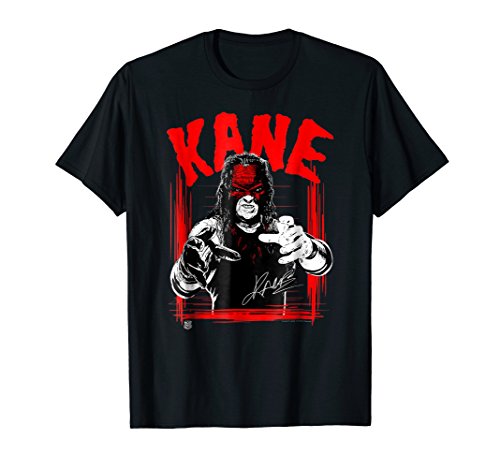 WWE KANE Horror Font T-shirt