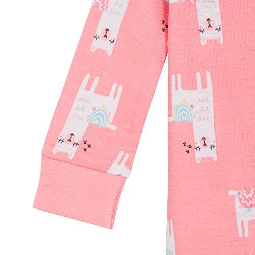 Image of Gerber Baby Girls 2-Pack Footed Pajamas