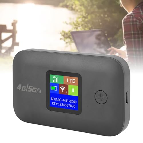 Image of 4G LTE Mobile Hotspot, Portable WiFi Router with SIM Card Slot, Supports 8-10 Users, for Travel Smartphone Tablet Laptop (Asian Version)