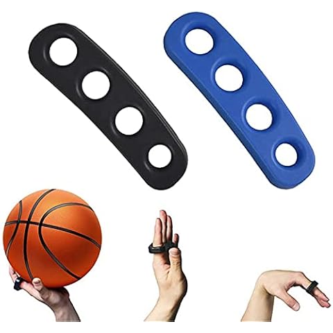 Haploon Basketball Shooting Trainer Aid 5.3 Inch Basketball Training Equipment Basketball Trainer for Youth and Adult, Pack of 2, Blue and Black(S) Cover