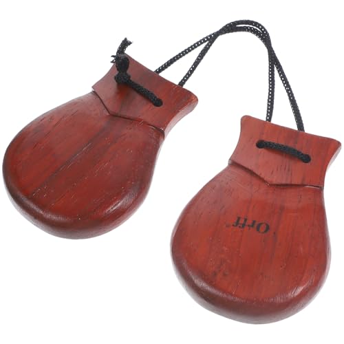 Wood Castanets pear wood handheld castanets Spain wooden castanet clapper Castanets Wood