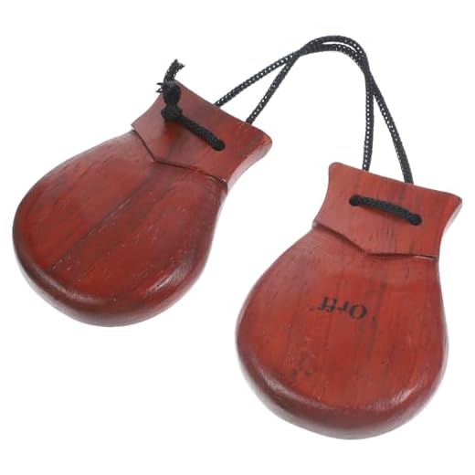 Castanholas de madeira, madeira de pêra, castanetas portáteis Espanha de madeira