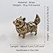 Corgi Dog Miniature Figurine, Small Animal Sculpture Handmade Brass Animal