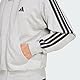 adidas Herren Essential Three Stripes French Terry Fullzip Hoodie, Medium Grey Heather/Black, L