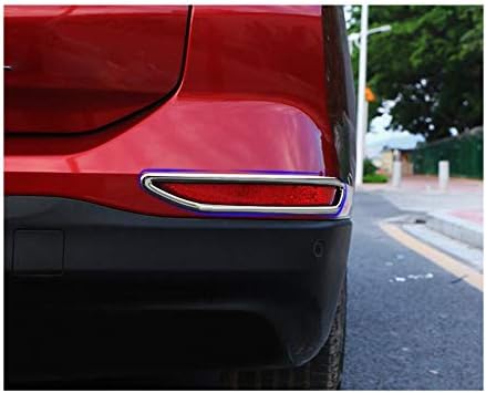 2Pcs ABS Chrome Car Rear Fog Light Lamp Cover Trim Decorate Cover for Chevrolet Equinox 2018 2019 2020 2021 2022 2023 2024