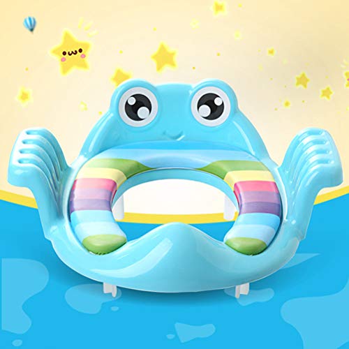 Training Toilet Seat,Folding Travel Potty Seat Non Slip Kid ChildrenToilet Training Seat Potty Seat for Toddlers (blue) - Image 3