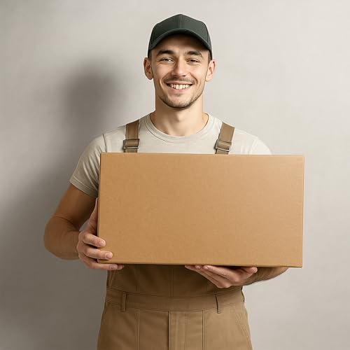 Image of 24x18x12 Shipping Boxes Large Moving Boxes, 25 Packs Corrugated Cardboard Boxes Shipping Box for Business Packaging Box