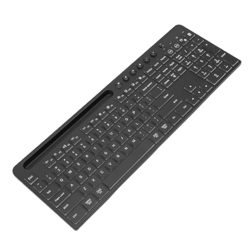 Tonysa Combo de Teclado y Mouse Inalámbricos, Teclado Inalámbrico con Retroiluminación RGB de 2.4G, 115 Teclas, 9 Efectos de Retroiluminación RGB, Juego de Mouse y Teclado Silencioso