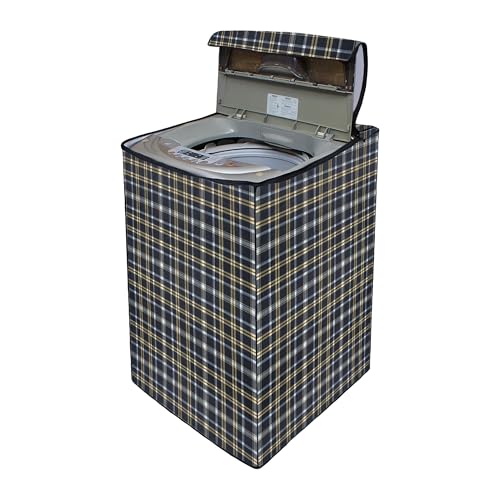 Image of Lithara Top Load Fully Automatic Washing Machine Cover for LG, Samsung, IFB, Whirlpool, Suitable for 7 kg & 7.5 KG - Waterproof, Dustproof Cover (Print-10)