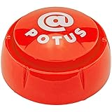 Fairly Odd Novelties TrumpedUp POTUS Tweet Button, 10 Sayings Funny Donald Trump Political Humor Gift, red