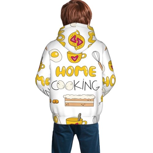 Home Cooking Kid Hoodies Boys Sweatshirts Girls Pullover with Pocket4